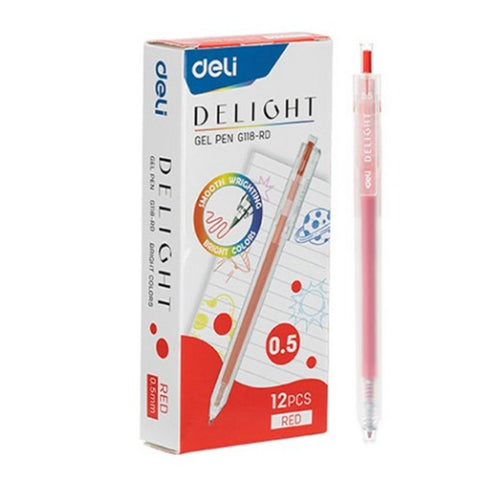 DELIGHT COLOR GEL PEN - RED