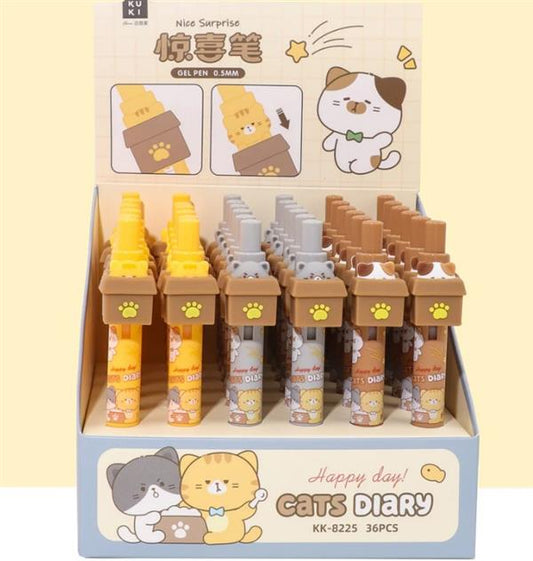 CAT'S DIARY GEL PEN