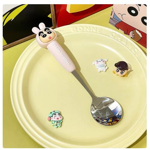 CRAYON SHIN CHAN FIGURE SPOON - PINK