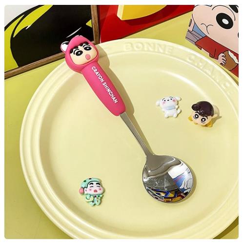 CRAYON SHIN CHAN FIGURE SPOON - HOT PINK