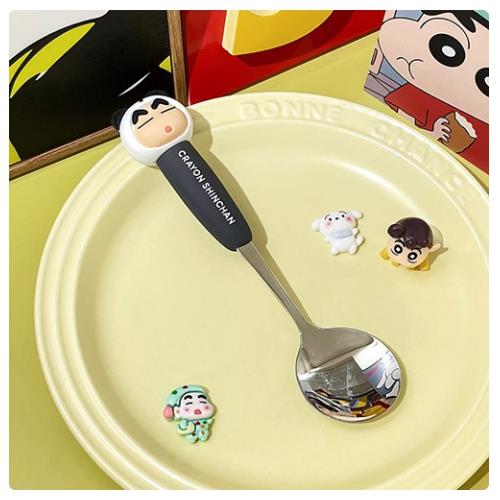 CRAYON SHIN CHAN FIGURE SPOON - BLACK