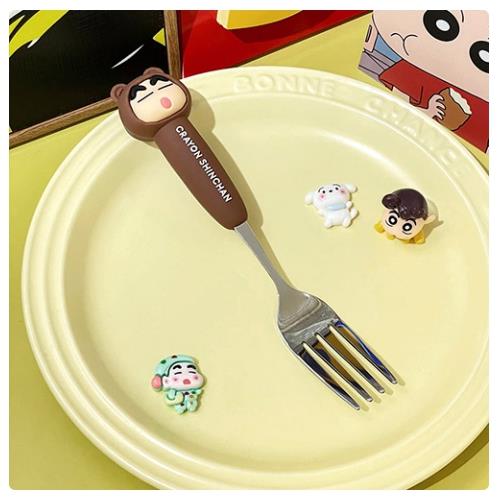 CRAYON SHIN CHAN FIGURE FORK - BROWN