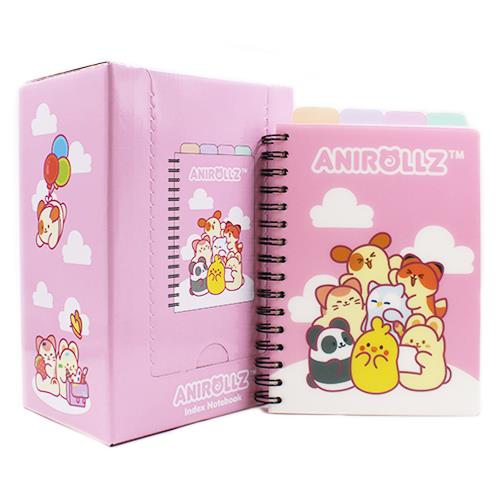 Anirollz - 4-Index Notebook (Pink)