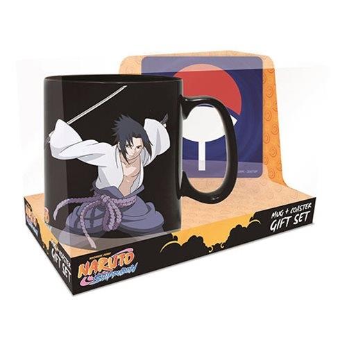 NARUTO AND SASUKE MAGIC MUG & COASTER GIFT SET