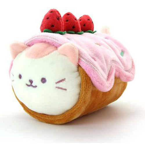 Anirollz - Kittiroll Plush w/ Strawberry Roll Cake Outfitz (Small)