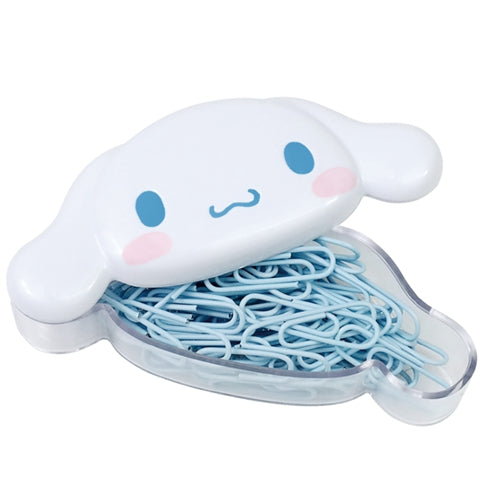 SANRIO COLOR CLIP WITH FACE CASE - CINNAMOROLL