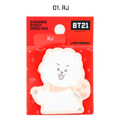 BT21 STAND STICKY MEMO RJ