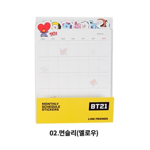 BT21 MONTHLY DIARY STICKER