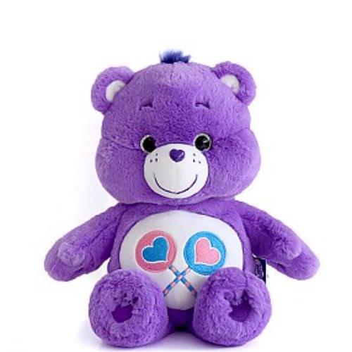 CARE BEARS PLUSH 27CM - PURPLE SHARE BEAR