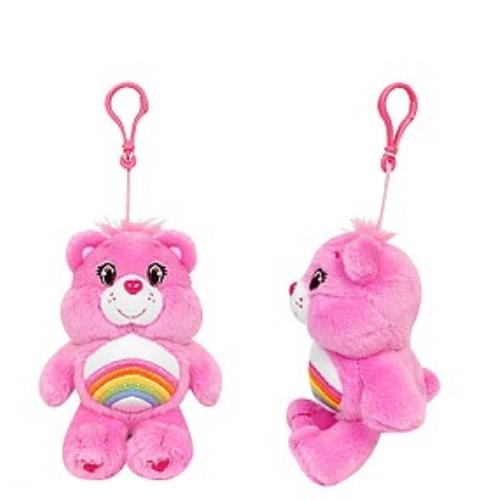 CARE BEARS PLUSH KEYRING 14CM CHEER BEAR- PINK