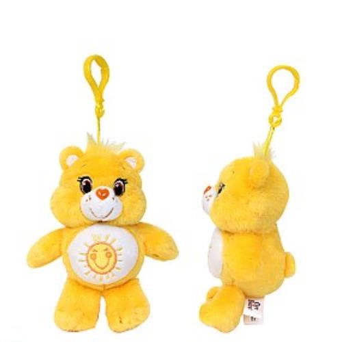 CARE BEARS PLUSH KEYRING 14CM - YELLOW FUNSHINE BEAR