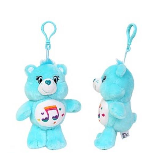 CARE BEARS PLUSH KEYRING 14CM HEART SONG BEAR - MINT