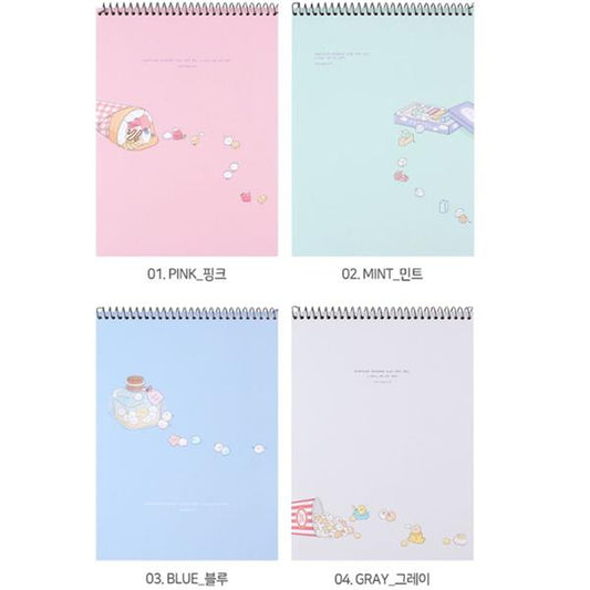 MONG AL MONG AL TOP BOUNDED UNRULED NOTEBOOK