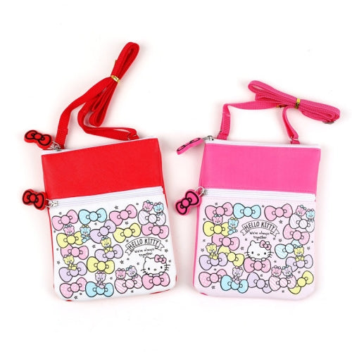 HELLO KITTY FRONT ZIPPER CROSSBODY BAG