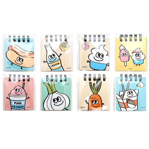 FOOD MINI NOTEPAD SET