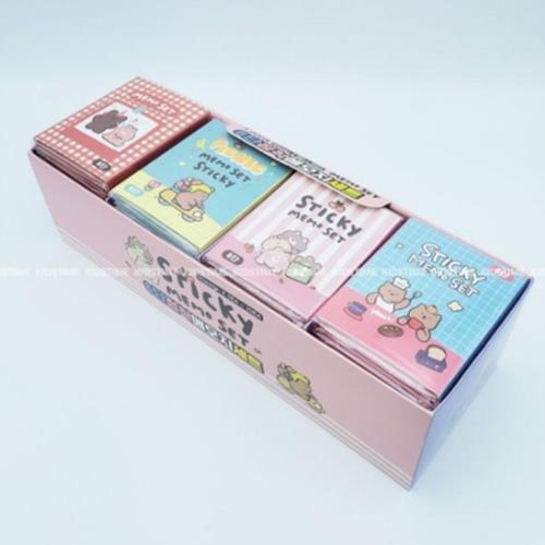 CUTIE BEAR 6 SIDED STICKY MEMO PAD