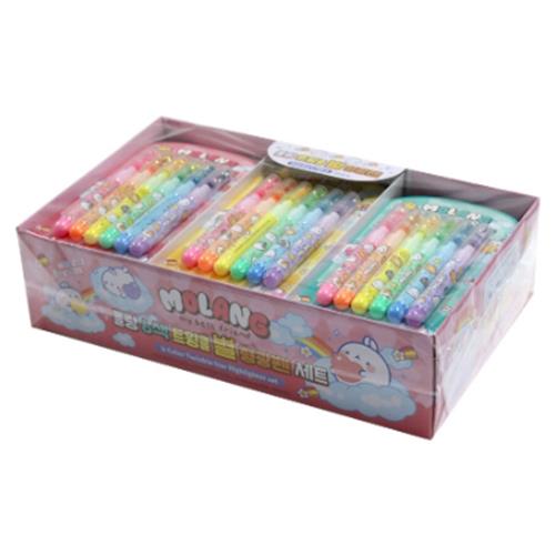 MOLANG TWINKLE STAR 6-COLOR HIGHLIGHTER SET
