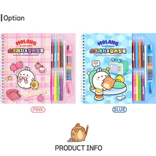 MOLANG SCRATCH COLORING BOOK