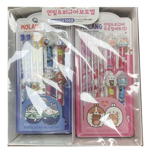 MOLANG FIGURE PENCIL CAP SET