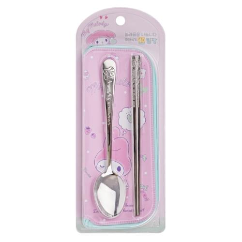 MY MELODY SPOON AND CHOPSTICK SET