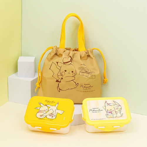 POKEMON 2-LEVEL LUNCH BOX WITH LUNCH BAG (13CM X 9.5CM)