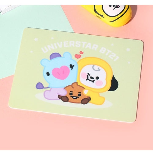 BT21 BABY PVC MOUSEPAD - CHIMMY & MANG & SHOOKY