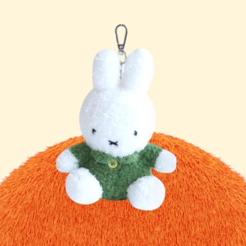 MIFFY PLUSH MINI BACKPACK KEYCHAIN 13CM - GREEN