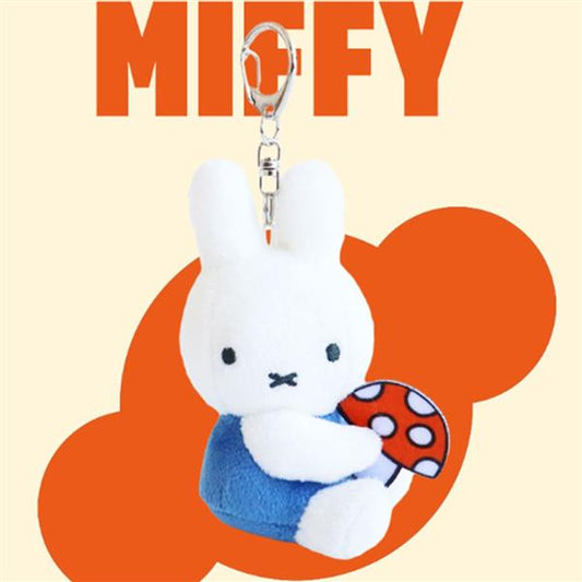 MIFFY FLOWER MUSHROOM MINI BACKPACK KEYCHAIN 8CM -BLUE