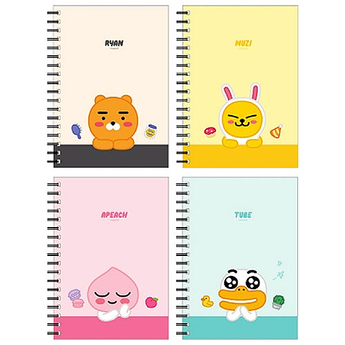 KAKAO FRIENDS A5 WIREBOUND 4-INDEX NOTEBOOK RYAN