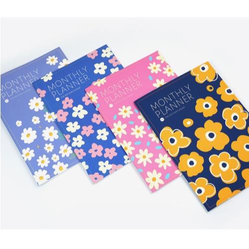 FLORAL MONTHLY PLANNER