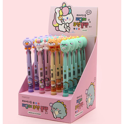 CHOKOMI FRIENDS FIGURE 3-COLOR BALLPOINT PEN