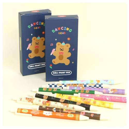 DANCING BEAR BALLPOINT PEN SET