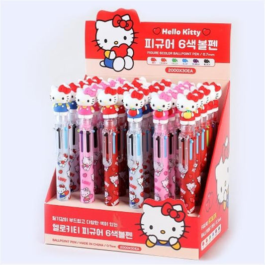 HELLO KITTY FIGURE 6-COLOR BALLPOINT PEN