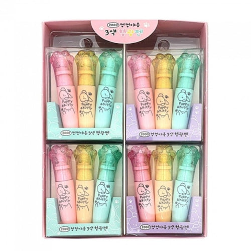 CAT 3-COLOR HIGHLIGHTER SET