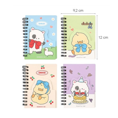 CUTE CHARACTER NOTEBOOK & STICKY MEMO
