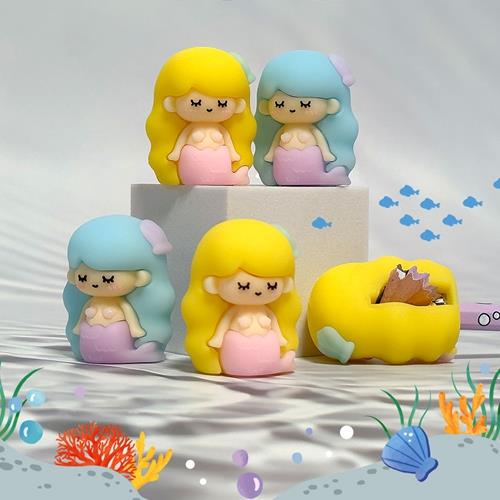 MERMAID FIGURE SILICONE PENCIL SHARPENER