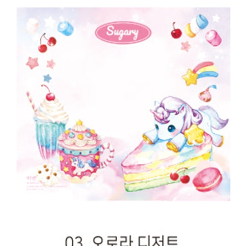 CUTE MEMO PAD - UNICORN & CAKE
