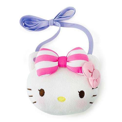 HELLO KITTY BIG RIBBON FACE CROSS BODY BAG 14CM