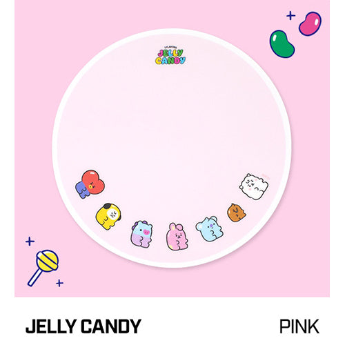 BT21 JELLY CANDY MOUSE PAD - PINK