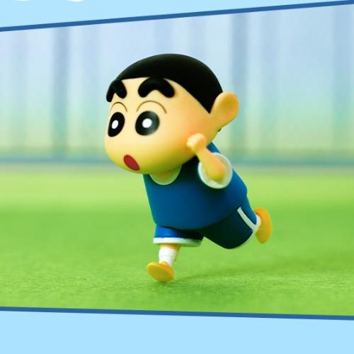 CRAYON SHIN CHAN FIGURE KEYCHAIN - EXERCISE