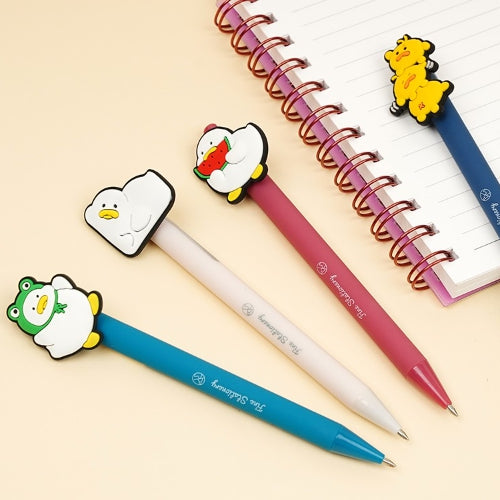 CUTIE DUCK RUBBER CLIP BALLPOINT PEN