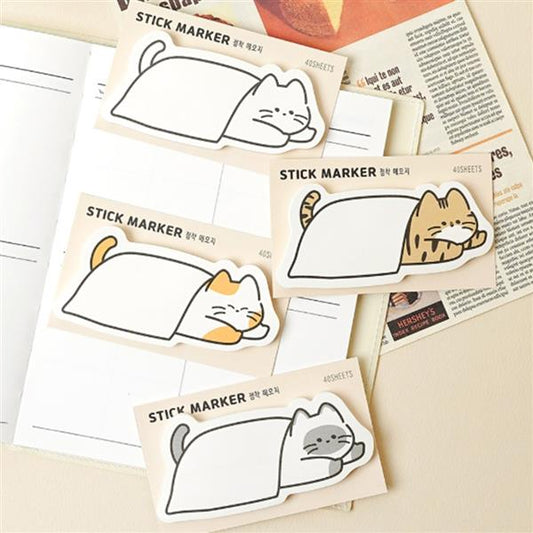 BLANKET CAT STICKY MEMO PAD