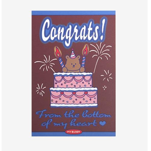 MY BUDDY POST CARD - CONGRATS