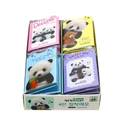 HELLO PANDA 4-SIDED STICKY MEMO PAD