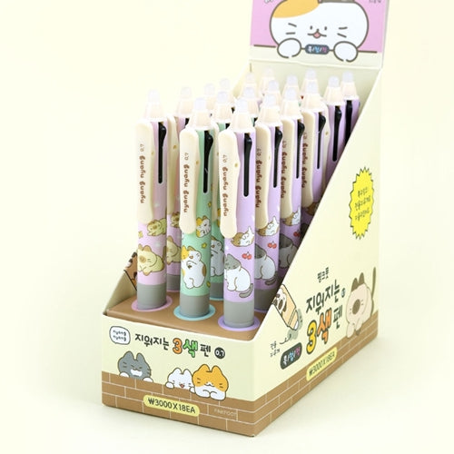 CAT ERASABLE 3-COLOR BALLPOINT PEN