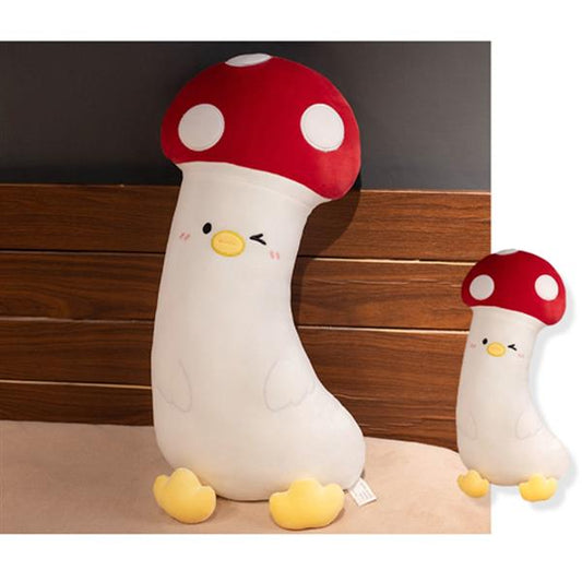 DUCK CUSHION - MUSHROOM 50CM