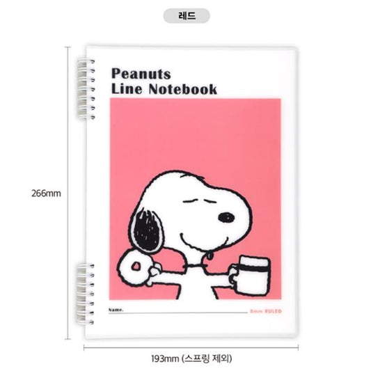PEANUTS SNOOPY PP NOTEBOOK - PINK