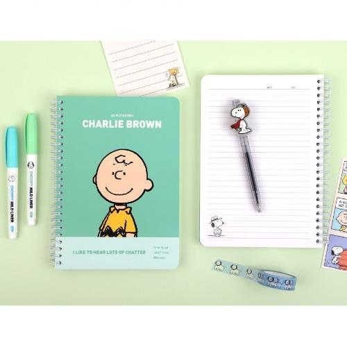 PEANUTS SNOOPY A5 LINE NOTEBOOK - MINT