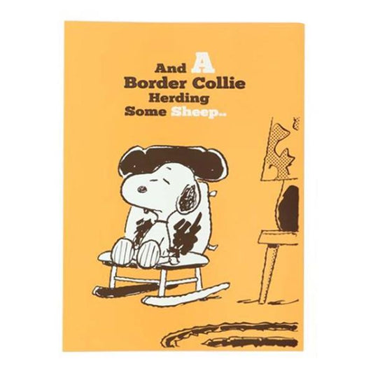 PEANUTS SNOOPY LINED NOTEBOOK - YELLOW