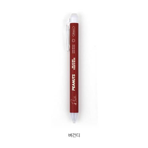 PEANUTS SNOOPY 75TH ANNIVERSARY QUICK DRY MATTE PEN - BURGUNDY